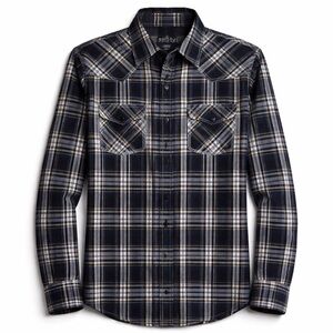 Men's Western ReClaim Pearl Snap Button Down 100% Lightweight Cotton Shirt Med